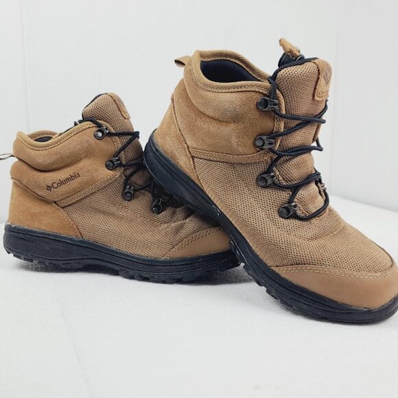 Columbia Women's Tan Fairbanks Leather Ankle Classic Trekking Shoes Size 6 - Picture 3 of 9